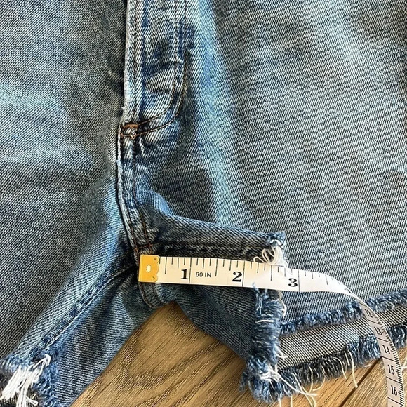 Agolde Denim Cut Off Shorts Nico Size 25 - Picture 11 of 12